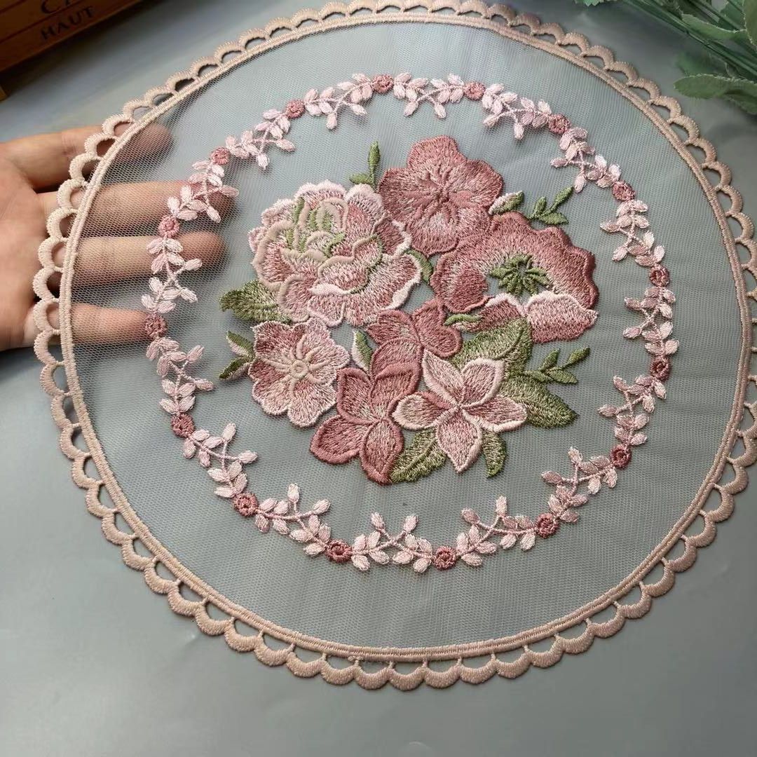 Home Textiles Towel - 28*28 cm Rosa Fiore di Pizzo
