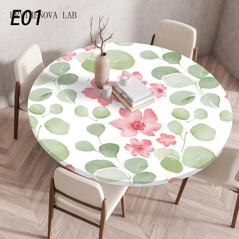 Home Textiles News - Tovaglia Rotonda Impermeabile e Antimacchia 60/90/120Cm,