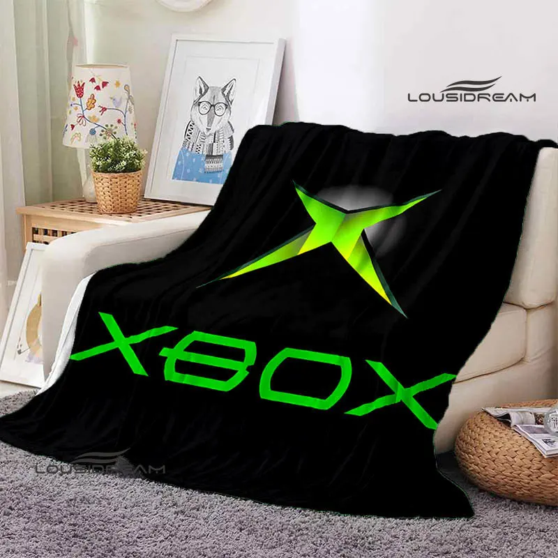 Home Textiles Logo - Coperta in pile con logo Xbox,