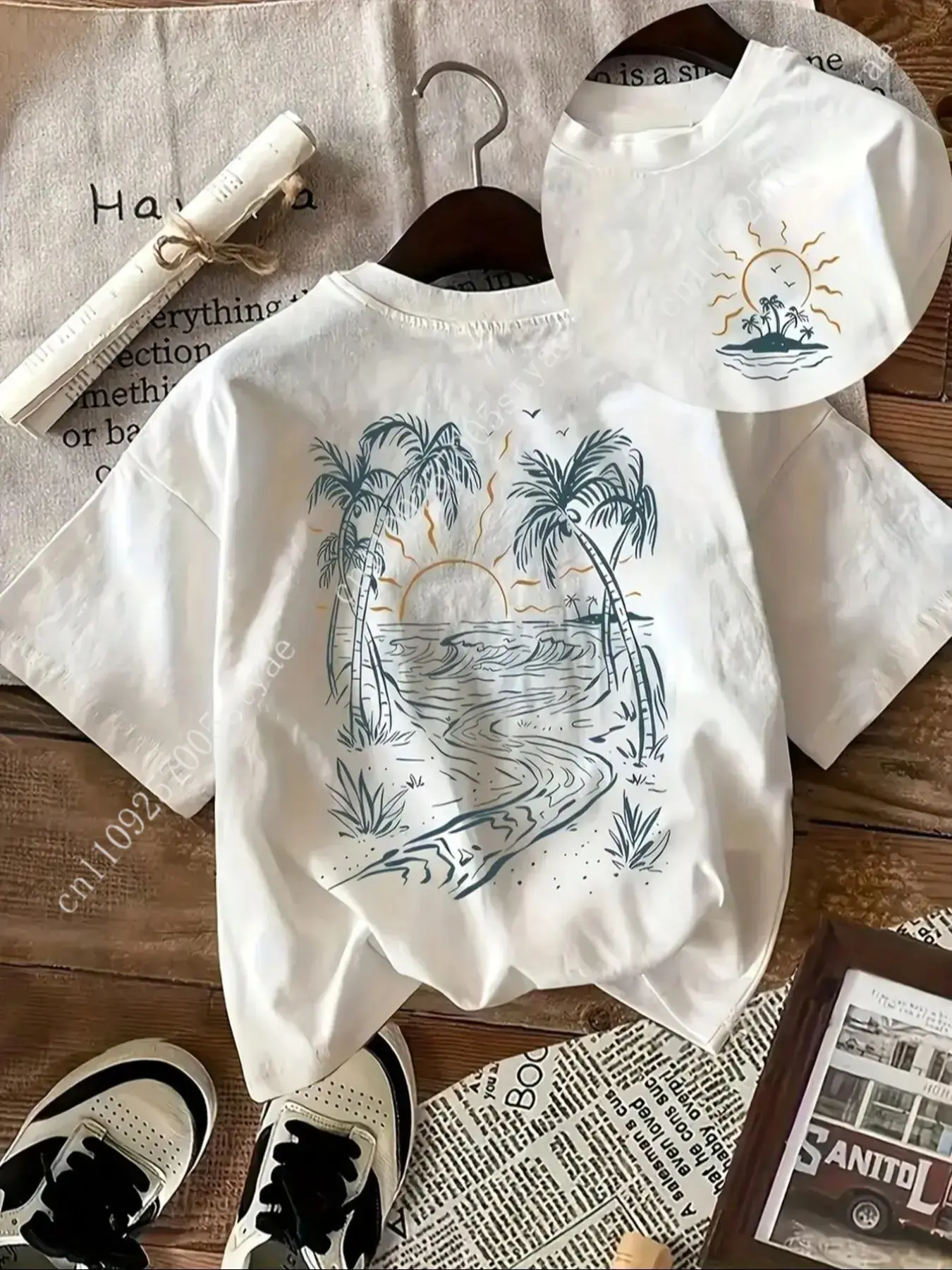 Quilt Cotton Summer - T-shirt da donna con stampa albero