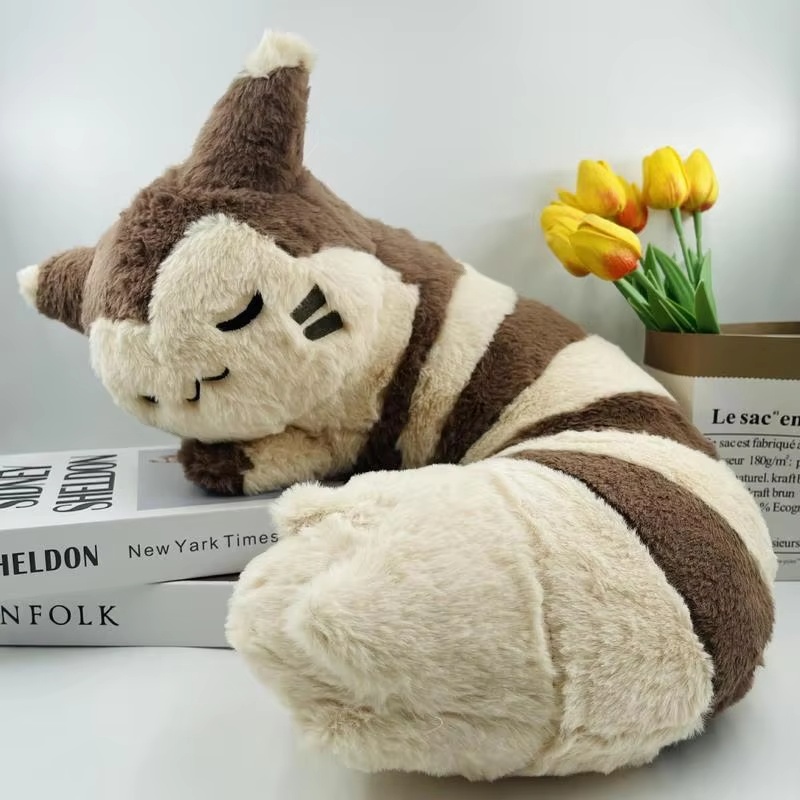 Bolster Pillow Long - Peluche Pokémon Furret Dormiente Grande 45cm,