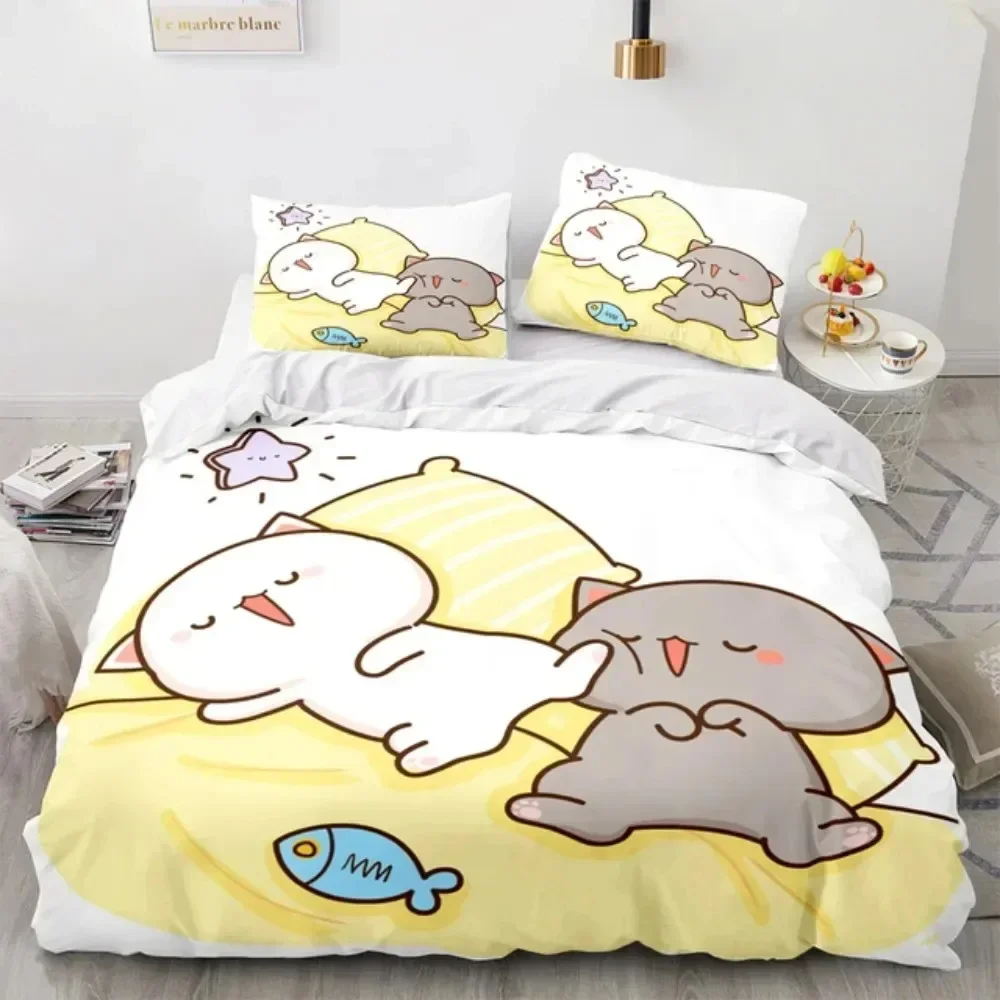 Linen Duvet Cover - Set Letto con Stampa 3D di