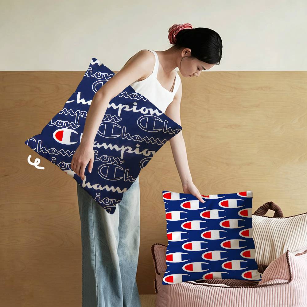 Home Textiles Logo - Fodera per cuscino con logo del