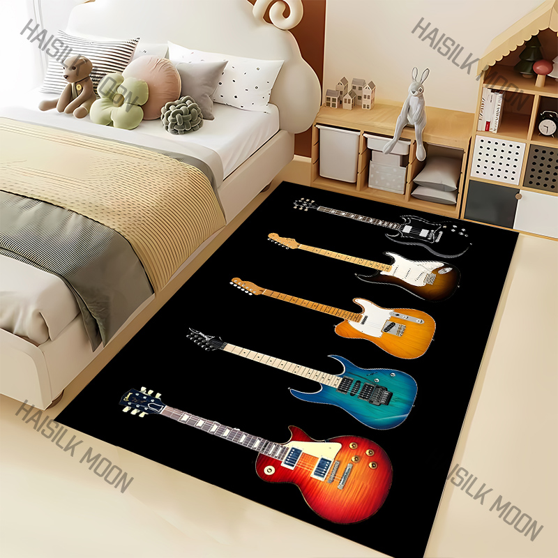 Luxury Home Textiles Usa - Amanti della musica Tappeto modello chitarra