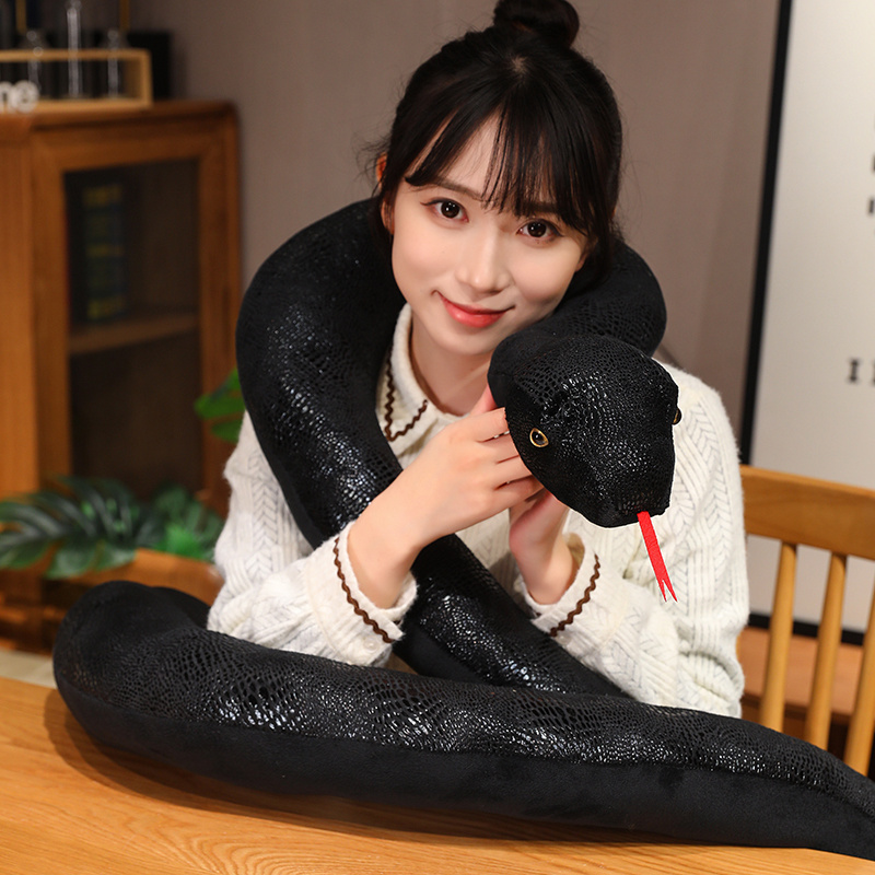 Bolster Pillow Long - 4 colori simulazione serpenti peluche gigante